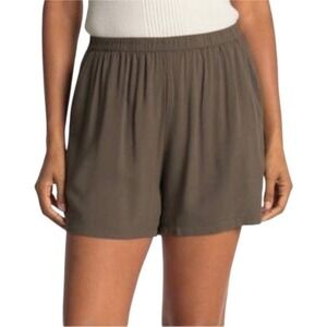 Melrose and Market Olive Green Shorts‎ Women's Size L Elastic Waist Casual NWT